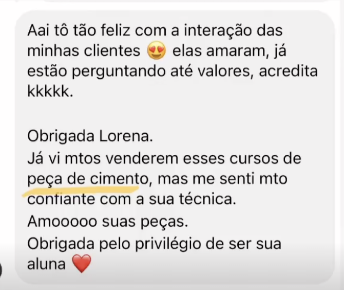 Depoimento de aluna 2