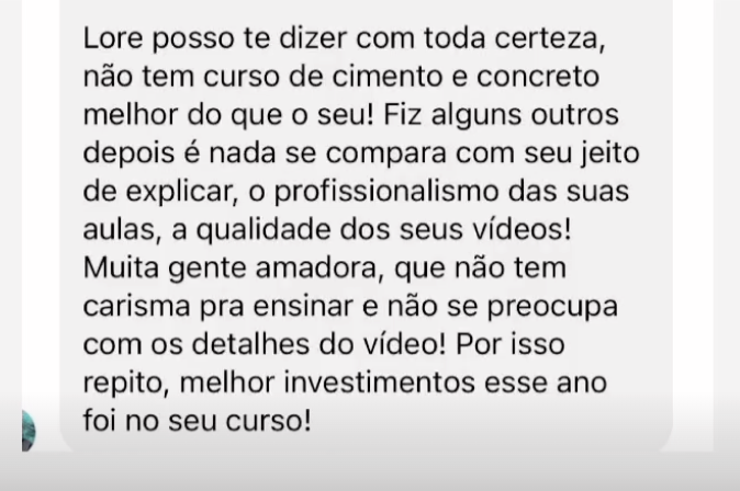 Depoimento de aluna 6
